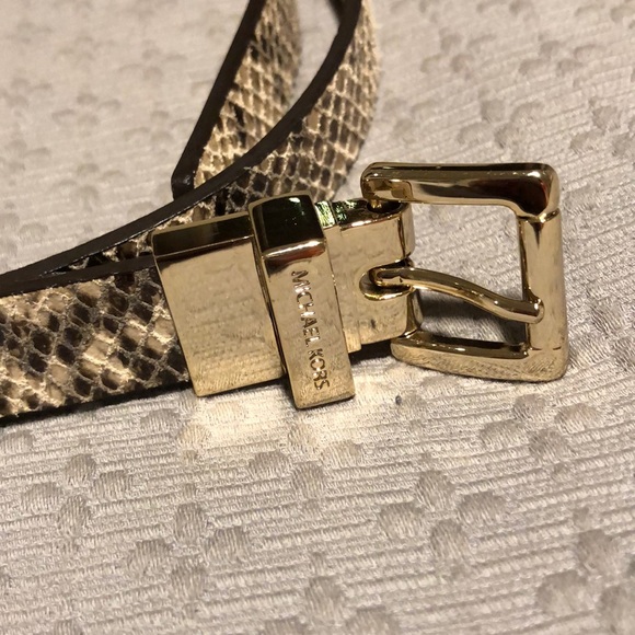 Michael Kors Snakeskin Belt - Picture 3 of 6